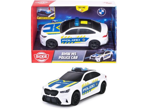 ماشین پلیس 15 سانتی BMW M5 آبی Dickie Toys, image 