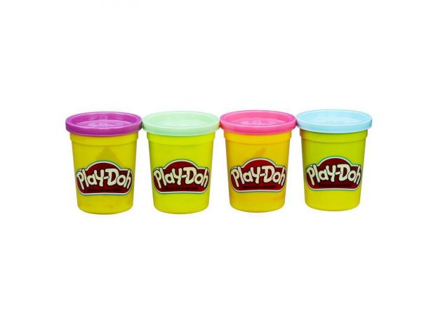 پک 4 تایی خمیربازی Play Doh (بنفش-سبز-صورتی-آبی), تنوع: B5517EU4-4 Colors Pet, image 2