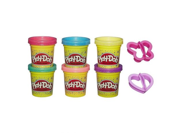 پک 6 تایی خمیربازی درخشان Play Doh, image 2