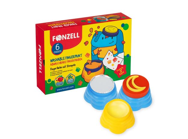 پک 6 عددی رنگ انگشتی قابل شستشو Fonzell, image 