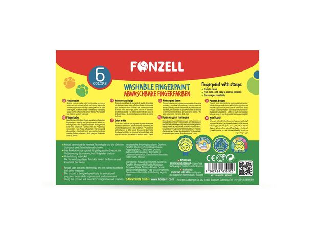 پک 6 عددی رنگ انگشتی قابل شستشو Fonzell, image 8