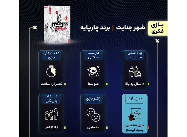 بازی کارآگاهی میکرو ماکرو مدل شهر جنایت, تنوع: 23101-Crime, image 7
