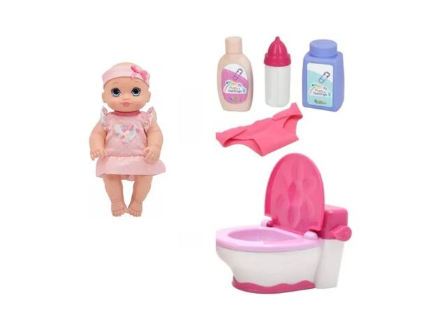 عروسک نوزاد 33 سانتی Baby Maziuna به همراه سرویس بهداشتی, image 2