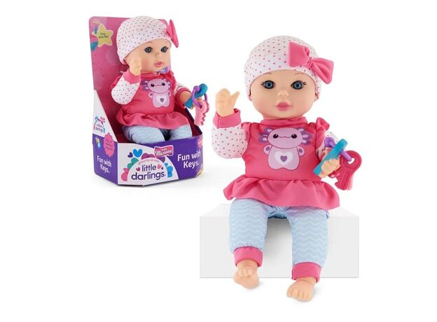 عروسک نوزاد 30 سانتی به همراه دسته کلید Little Darlings, image 