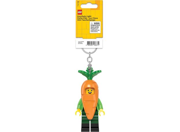 جاکلیدی 7 سانتی چراغ دار پسر لگویی با لباس هویج IQ Lego, تنوع: 53683P-Carrot, image 