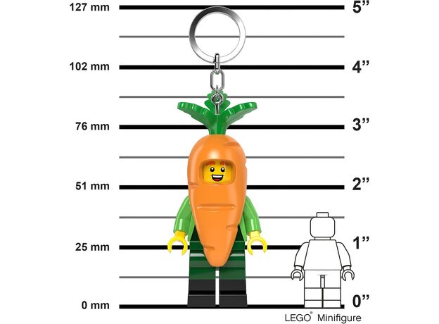 جاکلیدی 7 سانتی چراغ دار پسر لگویی با لباس هویج IQ Lego, تنوع: 53683P-Carrot, image 7
