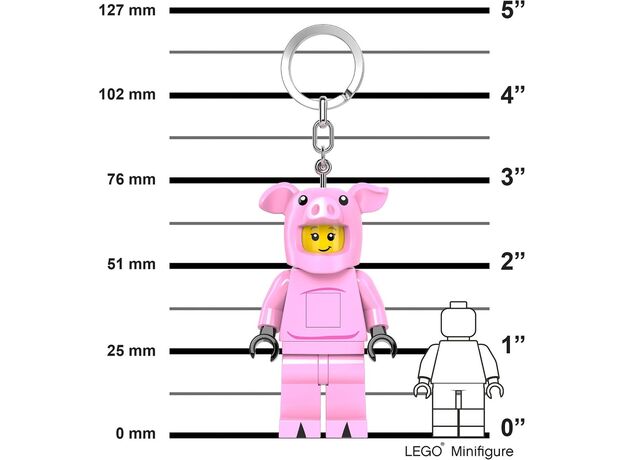 جاکلیدی 7 سانتی چراغ دار دختر با لباس خوک IQ, تنوع: 53542P-Piggy, image 6