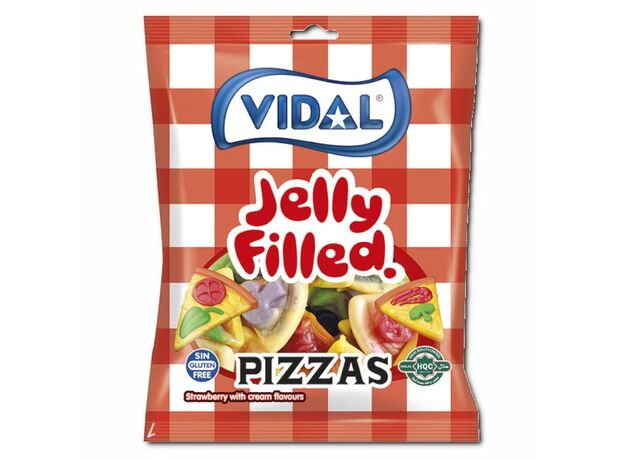 پاستیل 90 گرمی مغزدار پیتزا Vidal, image 