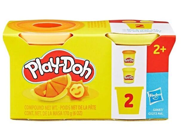 پک 2 تایی خمیربازی  Play Doh مدل نارنجی و زرد, تنوع: G1272-Yellow, image 3