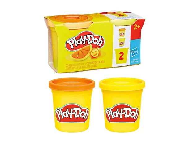 پک 2 تایی خمیربازی  Play Doh مدل نارنجی و زرد, تنوع: G1272-Yellow, image 