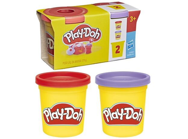 پک 2 تایی خمیربازی  Play Doh مدل بنفش و قرمز, تنوع: G1272-Purple, image 