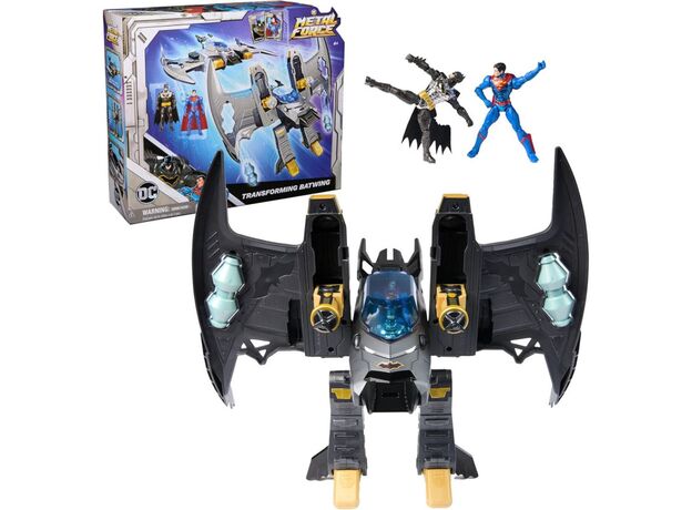 ست 2 در 1 بتوینگ 35 سانتی تبدیل شونده به همراه فیگور بتمن و سوپرمن DC Comics, image 