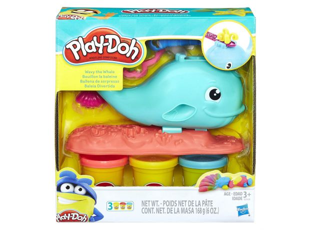 ست خمیربازی مدل نهنگ آبپاش Play Doh, image 