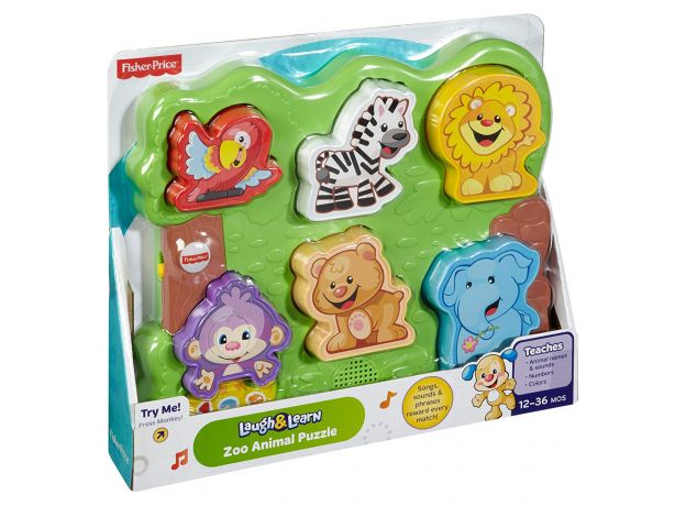 پازل موزیکال Fisher Price مدل حیوانات باغ وحش, تنوع: CGM43-Zoo, image 6