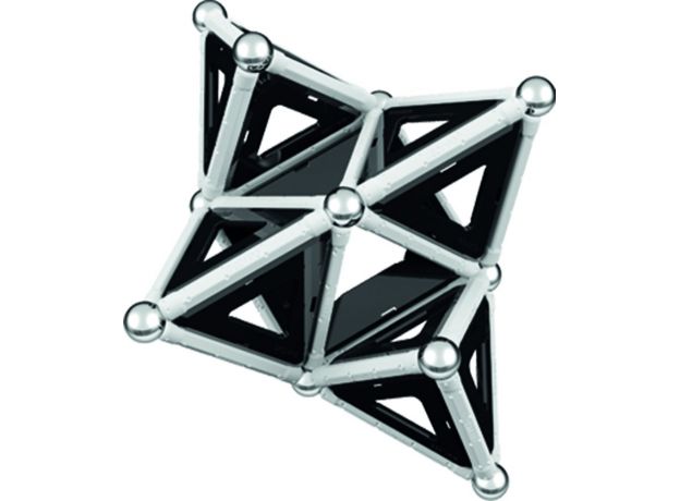 بازی مغناطیسی 68 قطعه‌ای جیومگ مدل Black and White, image 18