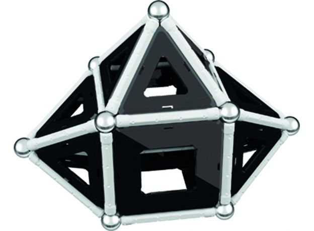 بازی مغناطیسی 68 قطعه‌ای جیومگ مدل Black and White, image 13