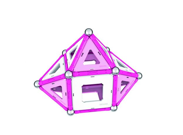 بازی مغناطیسی 68 قطعه‌ای جیومگ مدل Pink, image 13