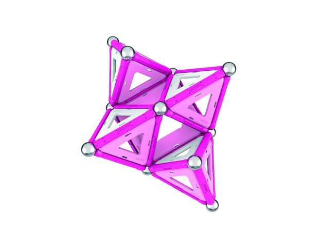 بازی مغناطیسی 68 قطعه‌ای جیومگ مدل Pink, image 7