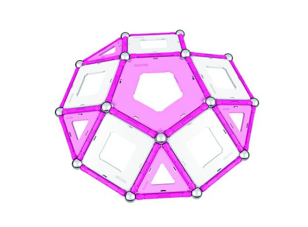 بازی مغناطیسی 68 قطعه‌ای جیومگ مدل Pink, image 10
