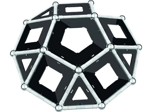 بازی مغناطیسی 68 قطعه‌ای جیومگ مدل Black and White, image 14