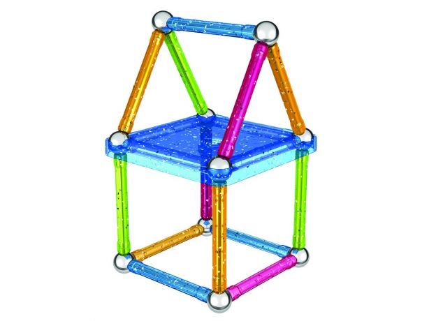 بازی مغناطیسی 30 قطعه‌ای جیومگ مدل Glitter, image 7
