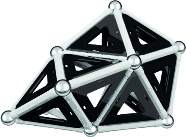 بازی مغناطیسی 68 قطعه‌ای جیومگ مدل Black and White, image 17