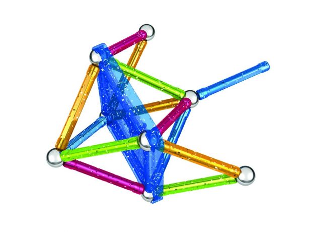 بازی مغناطیسی 30 قطعه‌ای جیومگ مدل Glitter, image 9