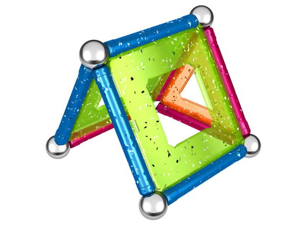 بازی مغناطیسی 22 قطعه‌ای جیومگ مدل Glitter, image 16