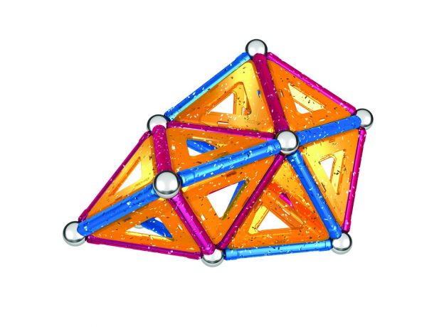 بازی مغناطیسی 68 قطعه‌ای جیومگ مدل Glitter, image 12