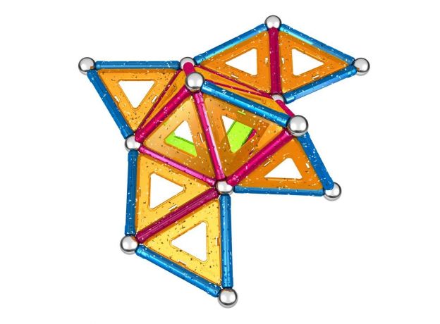 بازی مغناطیسی 68 قطعه‌ای جیومگ مدل Glitter, image 5