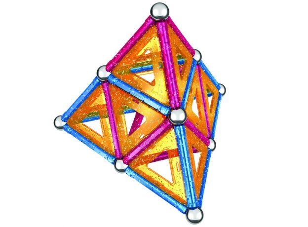 بازی مغناطیسی 68 قطعه‌ای جیومگ مدل Glitter, image 7