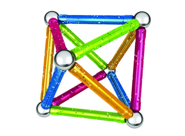 بازی مغناطیسی 30 قطعه‌ای جیومگ مدل Glitter, image 8