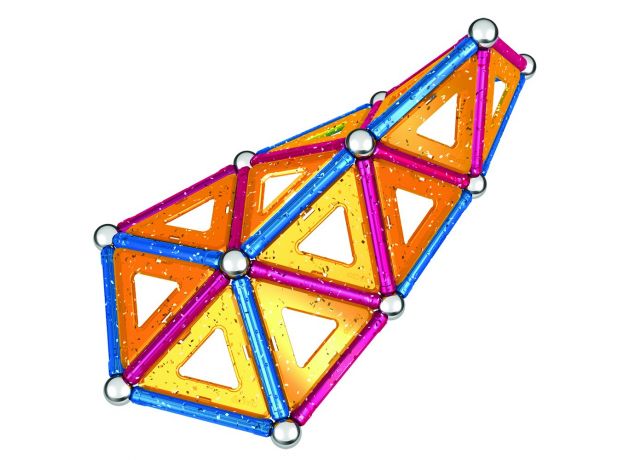 بازی مغناطیسی 68 قطعه‌ای جیومگ مدل Glitter, image 11