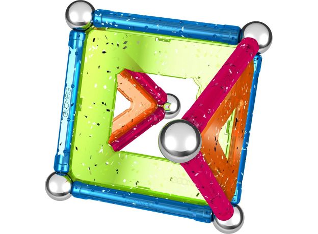 بازی مغناطیسی 22 قطعه‌ای جیومگ مدل Glitter, image 6