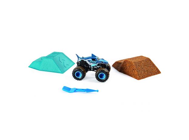 ماشین Monster Jam Dirt مدل Megalodon همراه با Kinetic Sand, image 2