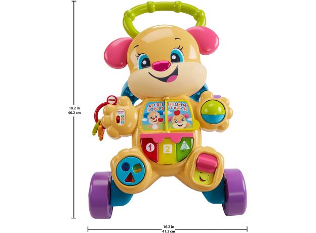 واکر آموزشی هاپو کوچولوی Fisher Price مدل صورتی, image 7