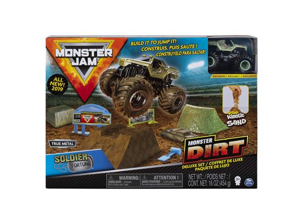 ماشین Monster Jam Dirt مدل Soldier همراه با Kinetic Sand, image 2