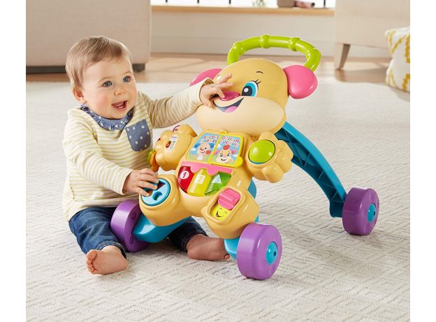 واکر آموزشی هاپو کوچولوی Fisher Price مدل صورتی, image 9