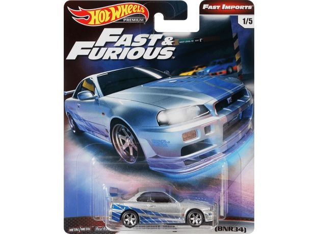 ماشین Hot Wheels سری Fast & Furious مدل Nissan Skyline GT-R (BNR34), image 