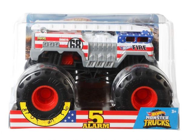 ماشین Hot Wheels مدل ( 5 Alarm ) Monster Trucks با مقیاس 1:24, image 