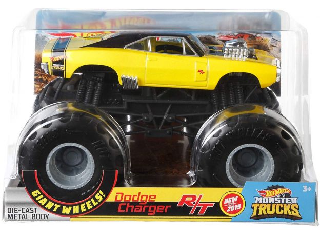 ماشین Hot Wheels مدل ( Dodge Charger ) Monster Trucks با مقیاس 1:24, image 