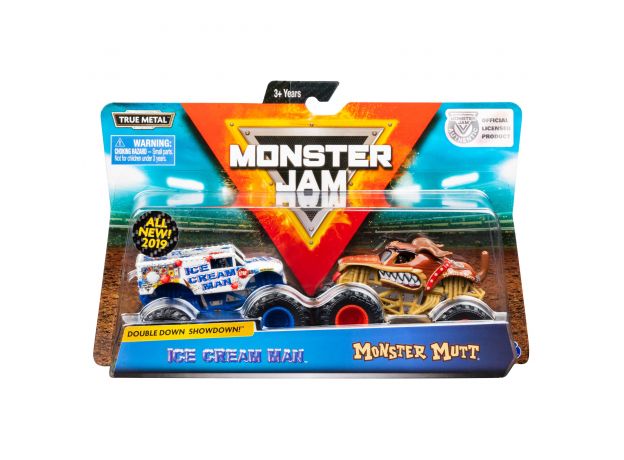 ماشین‌های دوقلو Monster Jam مدل Ice Cream Man & Monster Mutt با مقیاس 1:64, image 