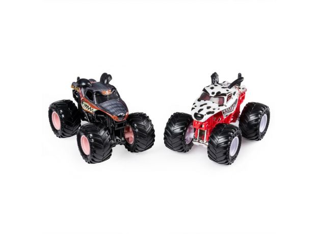 ماشین‌های دوقلو Monster Jam مدل Monster Mutt Rottweiler & Monster Mutt Dalmatian با مقیاس 1:64, image 2