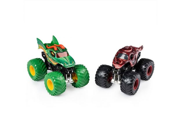 ماشین‌های دوقلو Monster Jam مدل Dragon & Octon8er با مقیاس 1:64, image 2