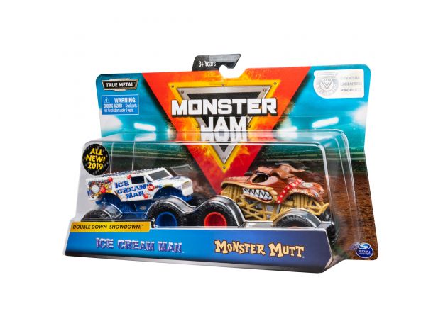 ماشین‌های دوقلو Monster Jam مدل Ice Cream Man & Monster Mutt با مقیاس 1:64, image 2