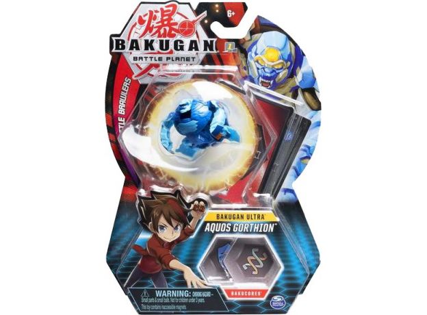 پک تکی بازی نبرد باکوگان (Bakugan) مدل Aquos Gorthion, image 