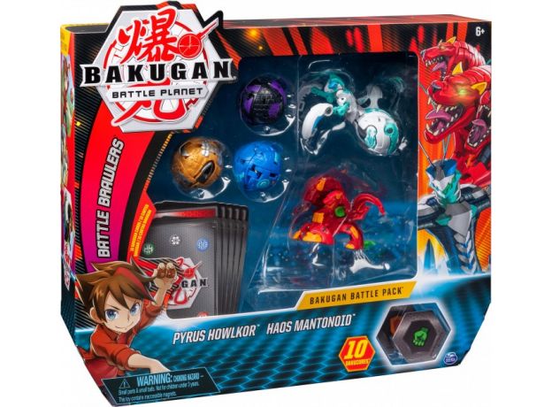 ست بازی نبرد باکوگان (Bakugan) مدل Pyrus Howlkor, image 2