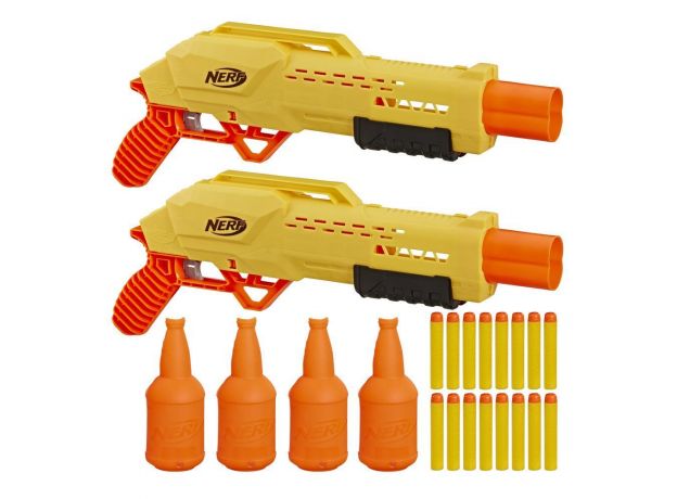 تفنگ دوقلو نرف Nerf Alpha Strike Tiger با 16 تیر و 4 بطری, image 2