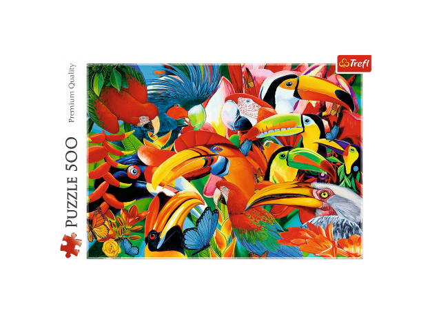 پازل 500 تکه ترفل مدل پرنده‌های رنگین, image 2