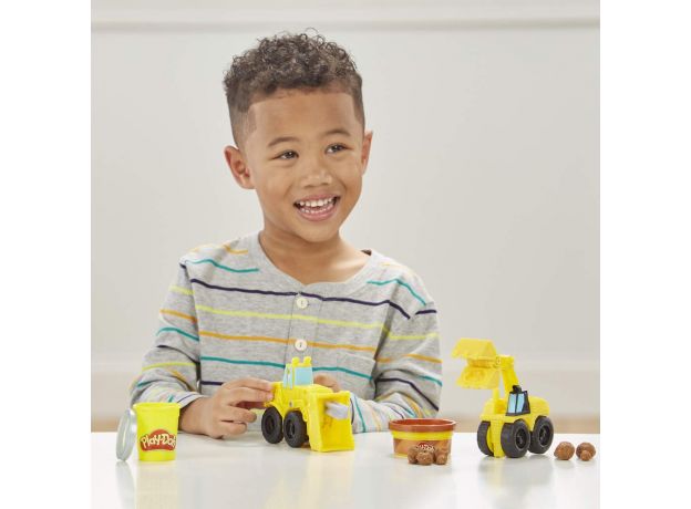 ست خمیربازی لودر و بیل مکانیکی Play Doh, تنوع: E4294EU40-Excavator and Loader, image 8